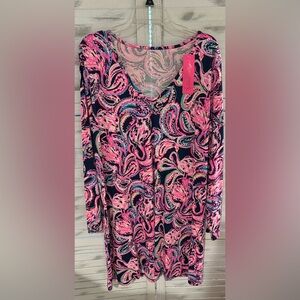 NWT Lilly Pulitzer Long Sleeve Etta Dress-Flock to the Top